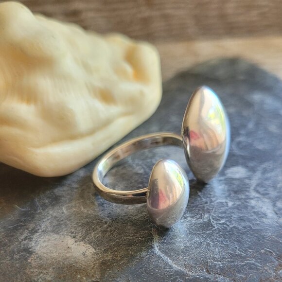 Stella and Dot Adjustable Silver Ulani Ring - Picture 2 of 5